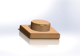 Wooden cap for small jar
