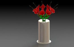 Paper Towel Center Piece vase