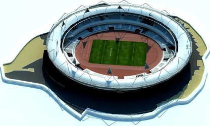 London Olympic Stadium 3D Model