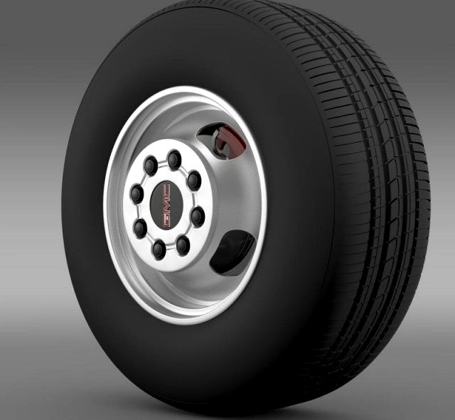 GMC Sierra 3500HD 2008 wheel 3D Model