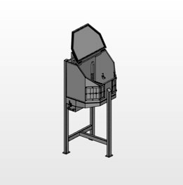 Silenced purge chamber - air blowing