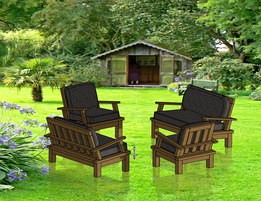 Garden Furniture-wooden garden seating-