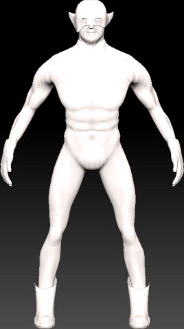 Super Hero 3D Model