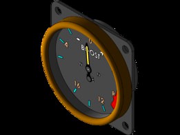 INST-7 Spitfire MK IX BOOST GAUGE