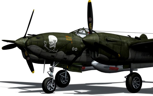 Lockheed P38 Lightning  Journeys End 3D Model