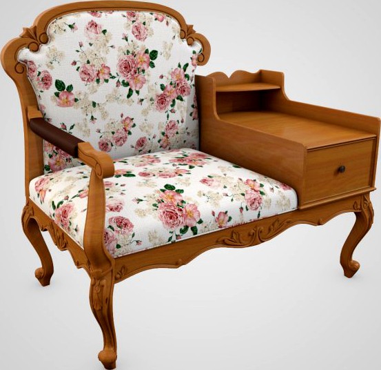 Banquette OAK Palace M18 3D Model