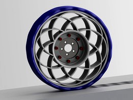 Sidewinder airless tire and rim concept