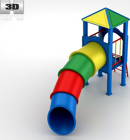 Tube Slide Swing 3D Model