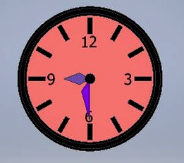 clock with 2 hands