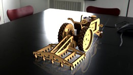 Tractor with tools