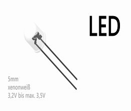 LED 5mm xenonweiss 3,2V