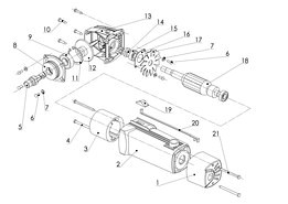 Angle grinder CAD model