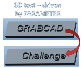 Tutorial: How to model parametric 3D text in PTC Creo Parametric and show design intent