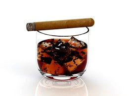 Glass of Whiskey / Cigar