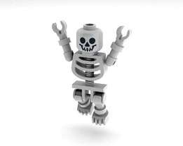 Lego Set 4072-1 Skeleton Minifigure