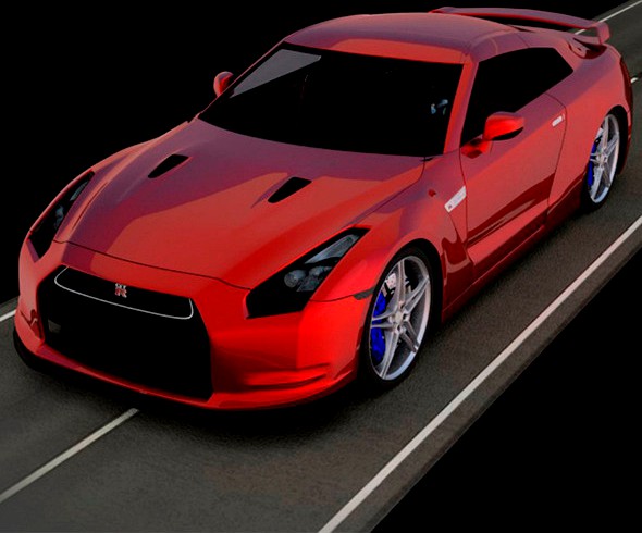 Nissan GT-R 3D Car Model