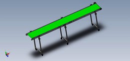 Conveyor belt on wheels 500x4250mm