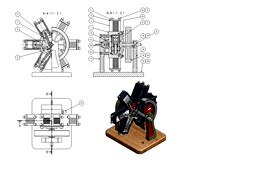 6 Cylinder Radial Engine (Pneumatic)