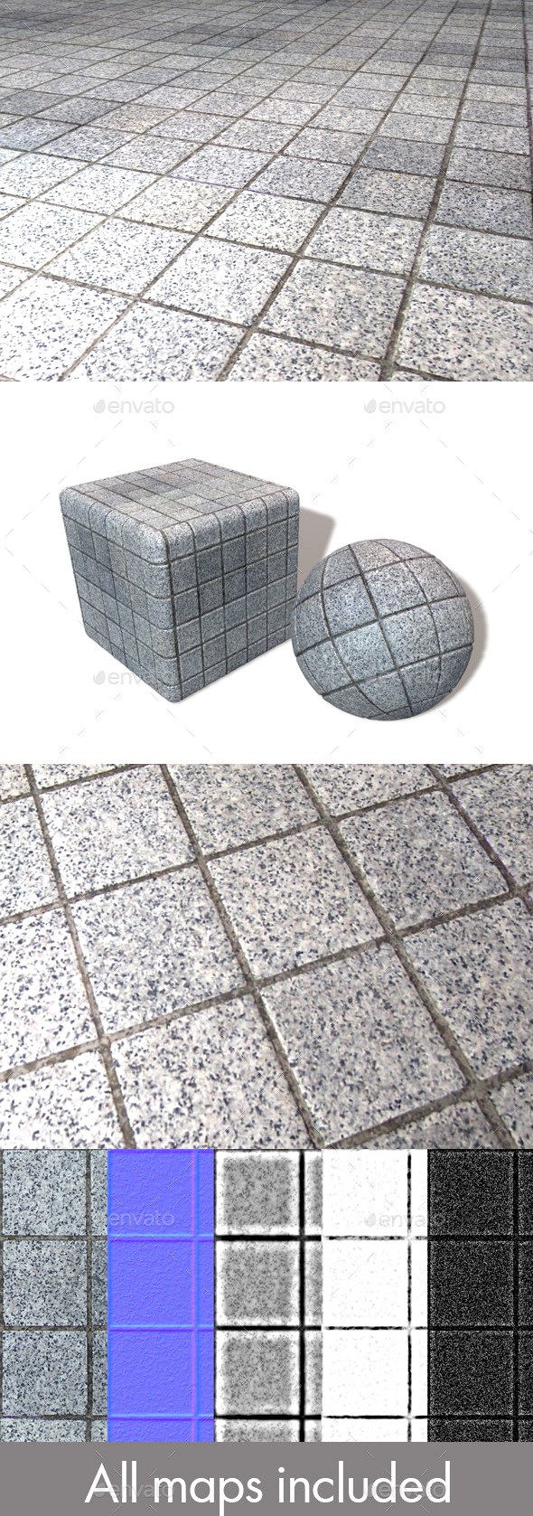 Outdoor Square Floor Tiles Seamless Texture