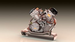 KTM RC8 engine