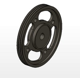 Pulley v-belt b type d570 mm