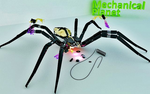 Mechanical Spider 3D Model