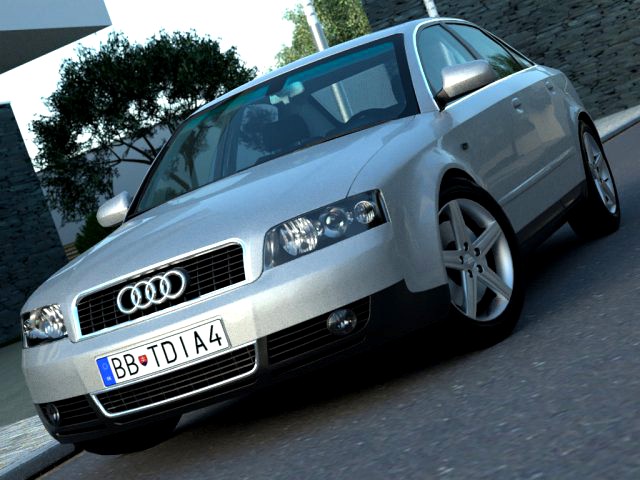 Audi A4 2003 3D Model