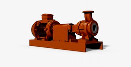 Industrial pump 3D - KSB-SPX Etanorm 65-40-250 - 180M e-motor
