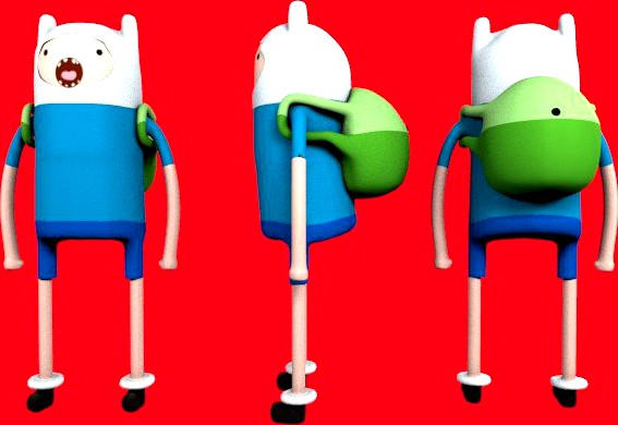 Adventure Times Finn 3D Model