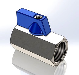 2-way ball valve manual G1/2" stainless steel