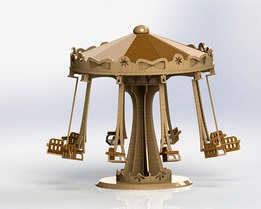 wooden carousel