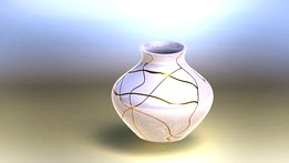 Broken vase