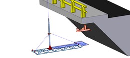 light crane platform to work on bridges "CONCEPT"