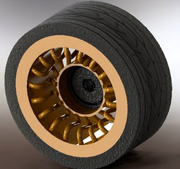 Toy wheel for robotics