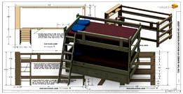 Bunk Bed Twin/Twin 20-060