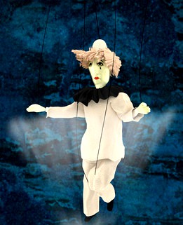 Marionette Pierrot ( puppet on a string )