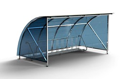 Bicycle shelter and rack