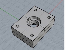 support for bear roller 10mm axis