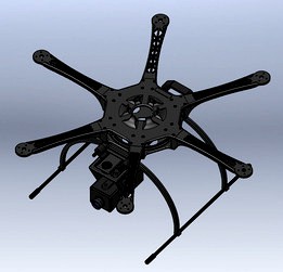 3D Printable Hexrotor Drone