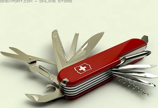 3D Model of Penknife 3D Model