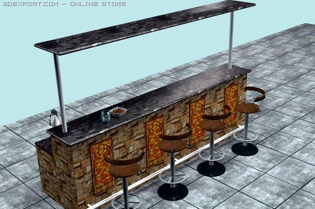 Bar 3D Model