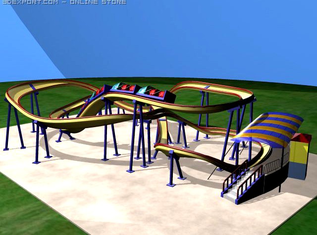 Rollercoaster 3D Model