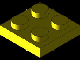 Lego 2x2 flat