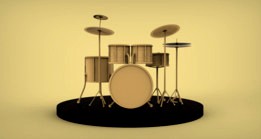 Wooden Drum Set