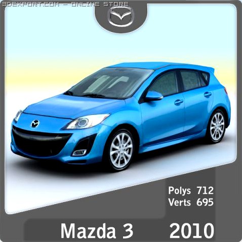 2010 Mazda 3 3D Model