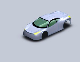 surface modelling of ferrari 458 with afew modifiction  by mahmoud hassan