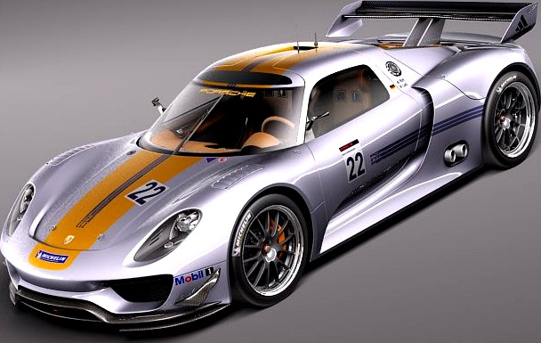 Porsche 918 RSR 2012 3D Model