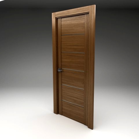 High  tech door 3D Model