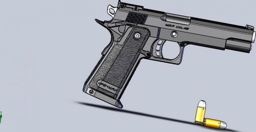 Colt 45 gun 3D Model