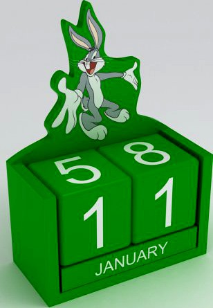 Buggs Bunny Toy Calendar 3D Model